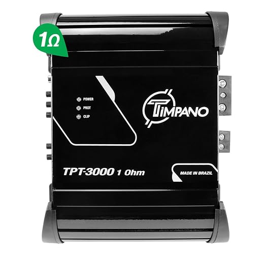 Timpano TPT-3000 1 Ohm Compact Amplifier 3000 Watts, 1 Channel, Full Range Amp by TimpanoAudio