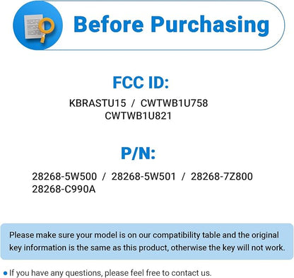 Key Fob Keyless Entry Remote Compatible - Image 3