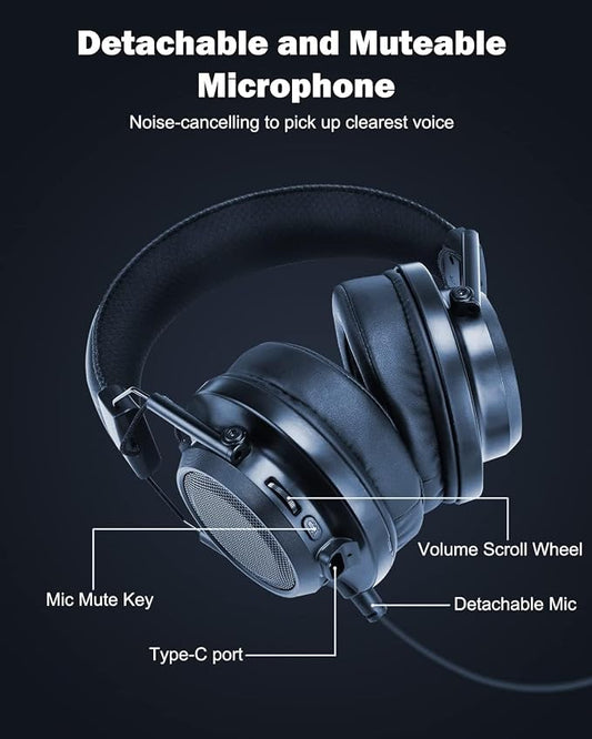 Inwa Headset Wireless with Game, Gaming Headphones with 3D Spatial Audio - Image 2