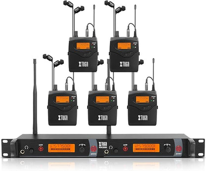 XTUGA RW2080 Wireless in Ear Monitor System Mono Design Dual Channel Wireless by XTUGA