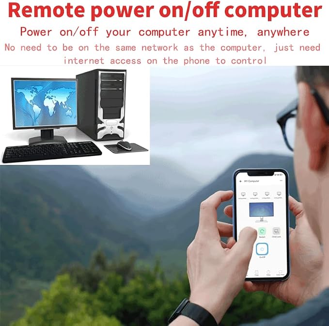 WiFi Remote Desktop On Off Power Switch, eWelink app Remote - Image 4