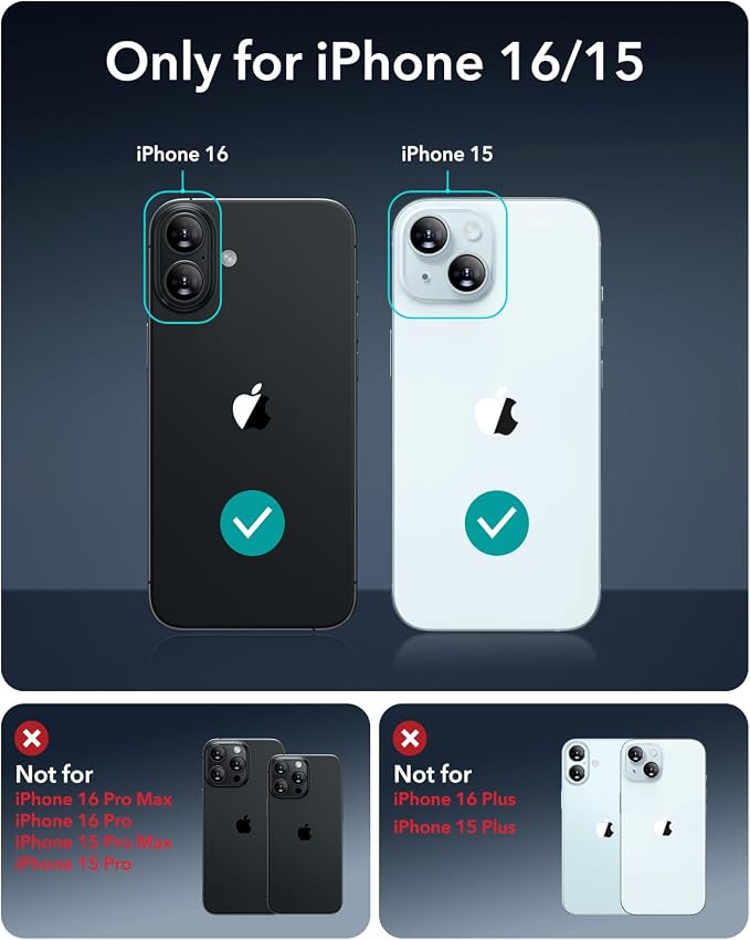 ESR 3 Pack for iPhone 16 /iPhone 15 Screen Protector, Full Coverage Tempered - Image 9