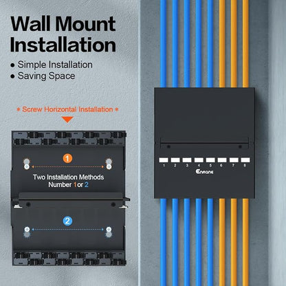 8 Port Blank Keystone Patch Panel Shielded Compatible - Image 7