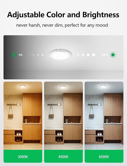 Bojim Rechargeable Ceiling Lights Wireless Waterproof Shower Lighting Inside - Image 6