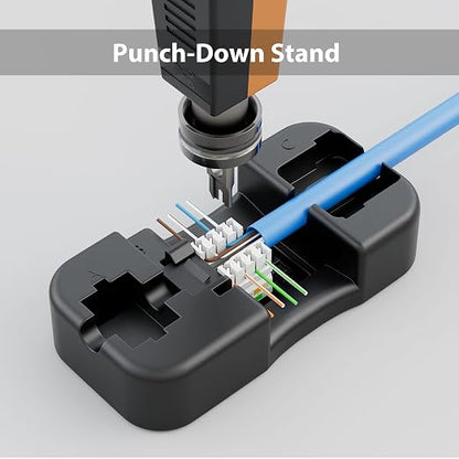 Iwillink 10Gbps Cat6 Keystone Jack RJ45 Modular Ethernet Jack Insert, Punch - Image 2