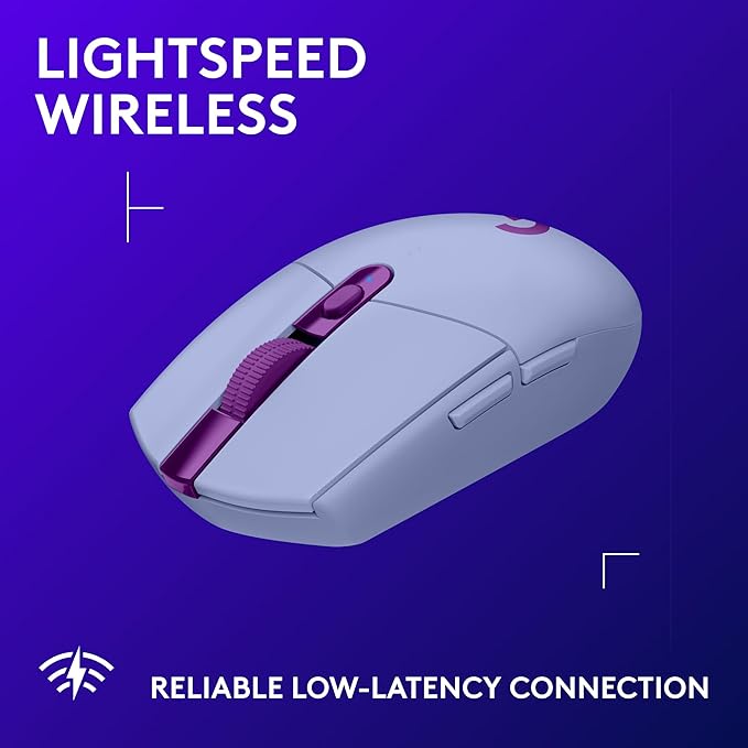 Logitech G305 Lightspeed Wireless Gaming Mouse, Lilac + Yeti Orb RGB Gaming - Image 6