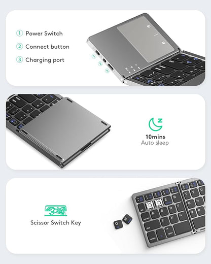 Samsers Foldable Bluetooth Keyboard - Image 6