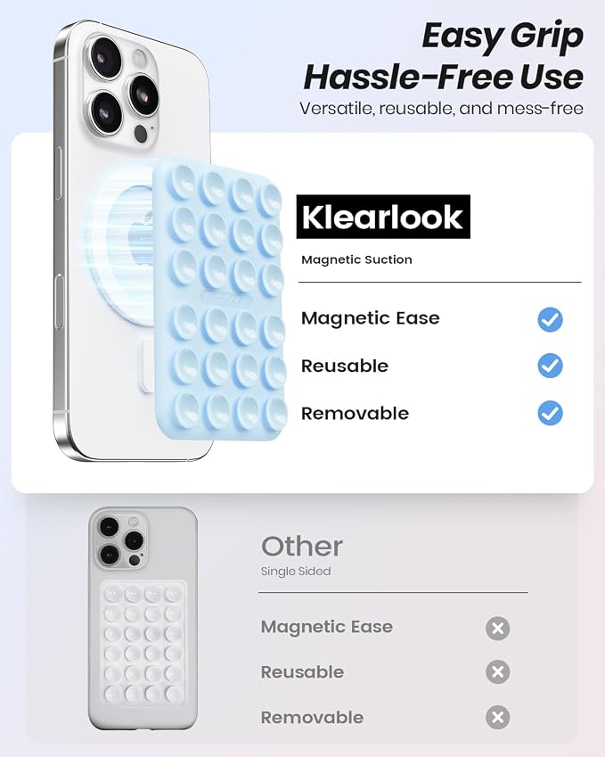 Klearlook 2Pack Magnetic Suction Phone Mount - Image 3