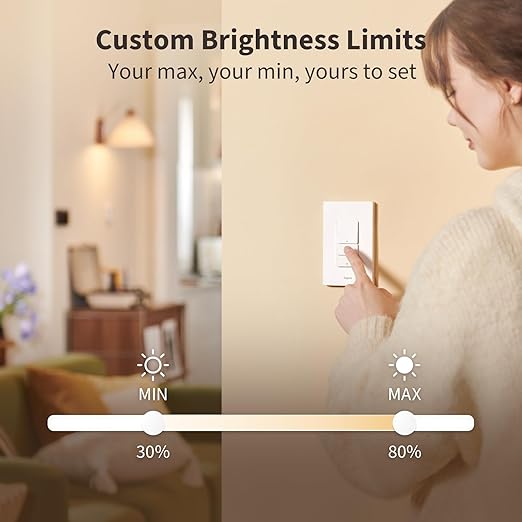 Aaqara Smart Dimmer Switch H2, 2-in-1 Neutral, Thread/Zigbee Support, Silent - Image 6