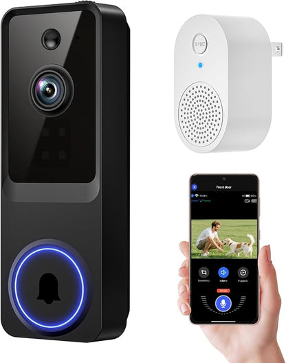 1080p Wireless Wi-Fi Video Doorbell Camera by Unknown