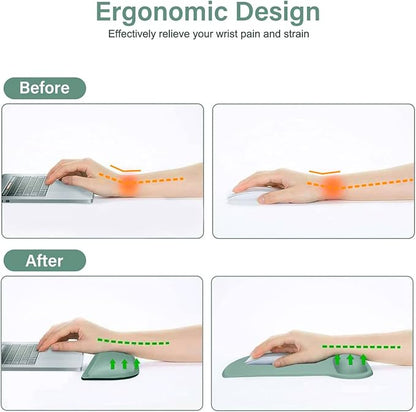 MOSISO Wrist Rest Support for Mouse Pad & Keyboard Set, Ergonomic Mousepad - Image 3