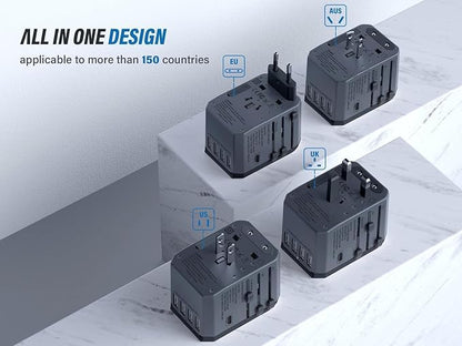 EPICKA Universal Travel Adapter, European Travel Plug Adapter - Image 4