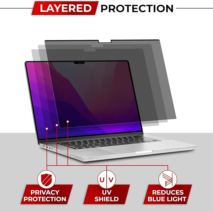 Magnetic Privacy Screen for MacBook Pro 13 Inch Removable Laptop Privacy Filter - Image 7