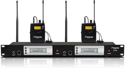 UHF Dual Wireless in-Ear Monitor System by Flygrow