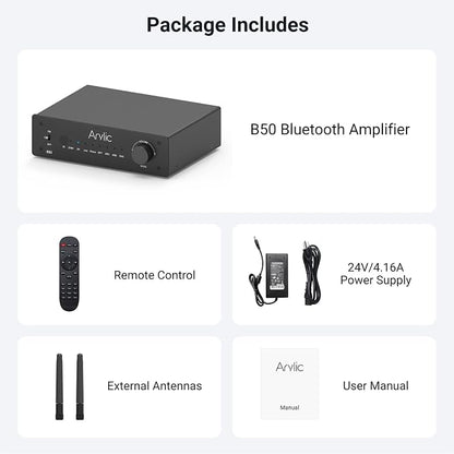 Arylic B50 2 Channel Bluetooth Amplifier - Image 6