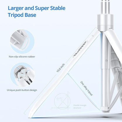 ATUMTEK 60" Selfie Stick Tripod, All in One Extendable Phone Tripod Stand - Image 5