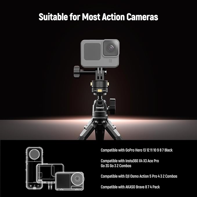Neewer 6 in 1 Action Camera Mount Kit, Compatible - Image 6
