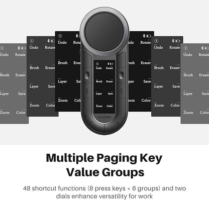 HUION Keydial Remote Bluetooth Programmable Keypad - Image 3