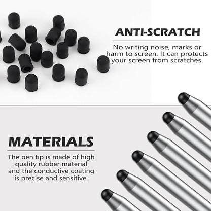 20 Pieces Replacement Tips Touch Screen Pens Tips Silicone Rubber - Image 3