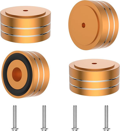 Tertullus 4 Pcs Speaker Feet Isolation 40x20mm Turntable Feet Aluminum Platform by Tertullus