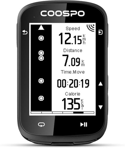 COOSPO CS500 Bike Computer Wireless, 2.6 Inch LCD GPS Cycling Computer by COOSPO