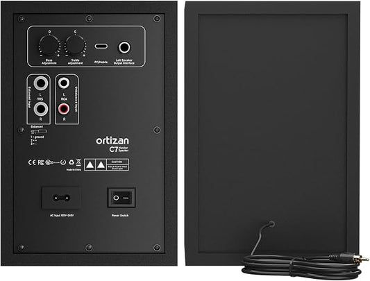 Ortizan C7 Dual-Mode 2.0 Studio Monitors, Active Monitor Speakers - Image 2