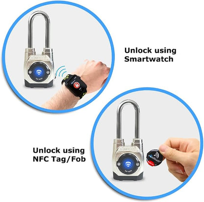 5th GEN Outdoor Smart Padlock – Keyless Bluetooth & NFC Lock, Weatherproof - Image 3