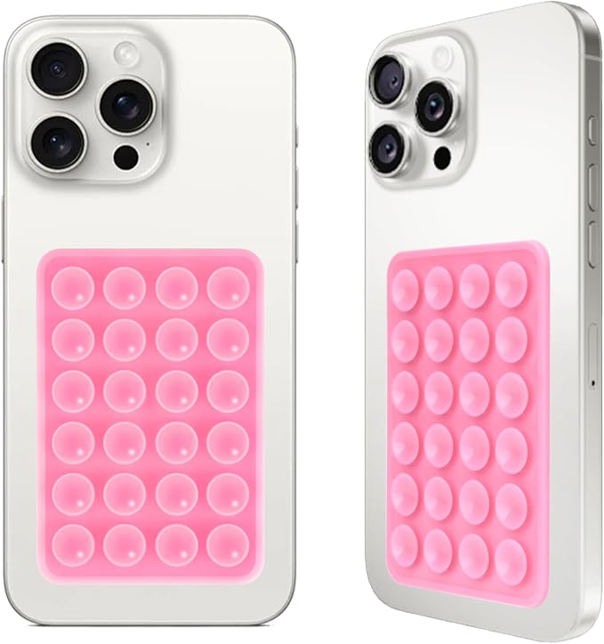 2PCS Silicone Suction Phone Case Mount, Non Slip Suction Cup Phone Mount by Giumel