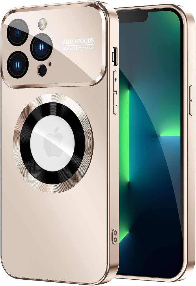 Magnetic for iPhone 13 Pro Case, Built-in Camera Lens Protector, Compatible by MAKAVO