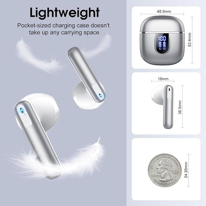Wireless Earbuds, 40H Ultralight in-Ear Buds, IP7 Waterproof Earphones - Image 7