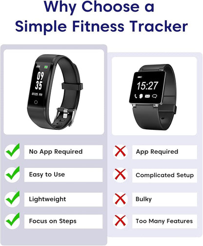 Pedometer Watch No Bluetooth No APP No Phone Required, Simple Fitness Tracker - Image 6