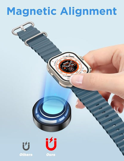 2026 Upgraded for Apple Watch Charger USB Magnetic Fast Charging Cable Portable - Image 2