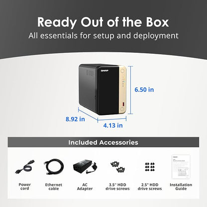 QNAP TS-264-8G-US 2 Bay High-Performance Desktop NAS - Image 8