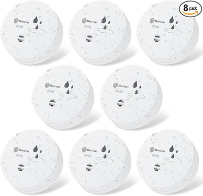Geevon 8 Pack Water Leak Detectors, 100dB Water Sensor Alarms Flood Detector by GEEVON