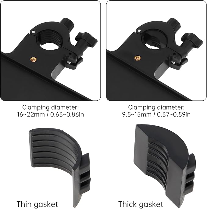 RTNLIT Microphone Music Stand Tray, Adjustable Clamp On Rack Tray Holder - Image 3