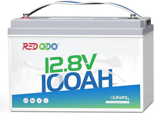 Redodo 12V 100Ah Lithium LiFePO4 Battery, Group 31 Battery Built in 100A BMS by PrimeDayRedodoSaveup55