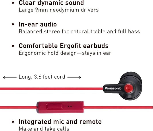 Panasonic ErgoFit Wired Earbuds - Image 2