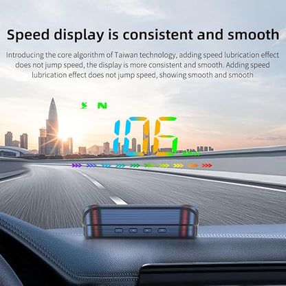 Heads Up Display M23 Color, GPS Digital Speedometer MPH - Image 7