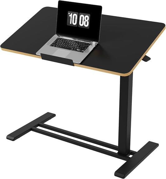 FLEXISPOT H7 PRO Mobile Standing Desk Adjustable Overbed Table Pneumatic by FlexiSpot