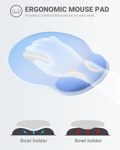 Ergonomic Mouse Pad Wrist Support, Comfortable Mouse Pad Wrist Rest, Relieve - Image 2
