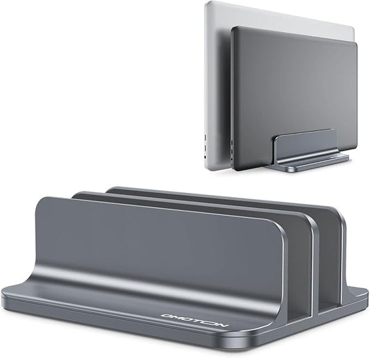 OMOTON Vertical Laptop Stand, Double Desktop Stand Holder by OMOTON