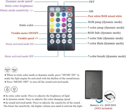 AKEPO Car Home Use APP+Twinkle+Music Fiber Optic Lights kit - Image 2