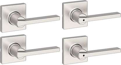 Kwikset Casey Hallway Passage and Bed/Bath Privacy Door Handle 4 Pack, 2 by Kwikset