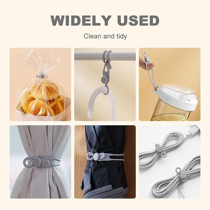 20pcs Data Cable Organizer, 2025 New Silicone Cable Ties Cable Management - Image 4