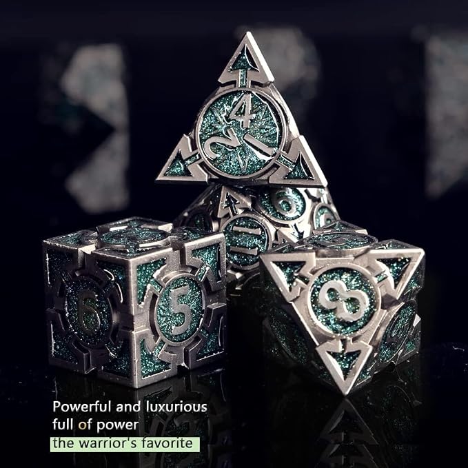RULE DICE DND Metal Dice Set, D&D Dungeons and Dragons Dice, D and D Dice Set - Image 2