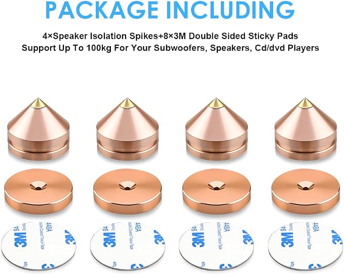 4Pcs Speaker Spikes Floor Protectors Shockproof Speaker Isolation Spikes - Image 3