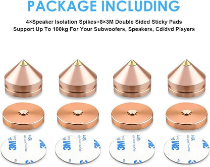 4Pcs Speaker Spikes Floor Protectors Shockproof Speaker Isolation Spikes - Image 3