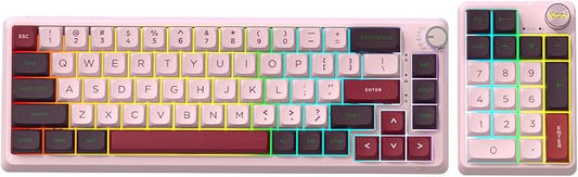 K68 Pro Gaming Keyboard, Layout Compact Wireless Mechanical Keyboard, Gasket by KZZI