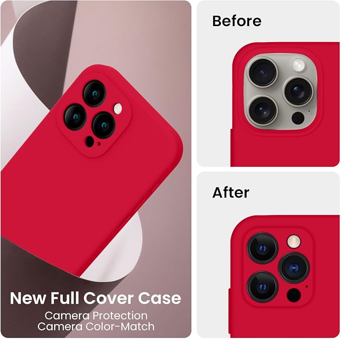 FireNova Designed for iPhone 15 Pro Case, Silicone Upgraded Phone Case with - Image 3