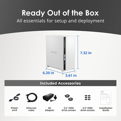 QNAP TS-233-US 2 Bay Affordable Desktop NAS - Image 7